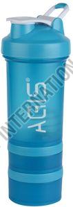 600ml Triple Compartment Protein Shaker Bottle