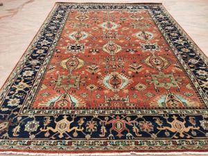 Embroidered Antique Heriz Rug