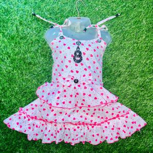Girls Cotton Printed Frock