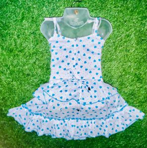Girls Cotton Printed Frock