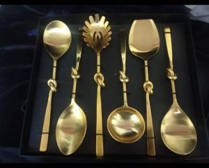 Dinner Party Gold Plated Spoon Set