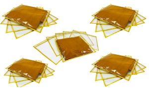 10 Pcs Combo Golden PVC Plain Saree Cover