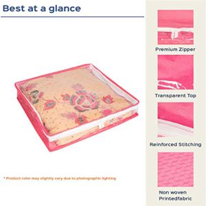 10 Pcs Combo Pink PVC Plain Saree Cover