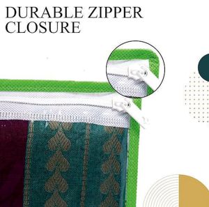 10 Pcs Combo Green Non Woven Plain Saree Cover