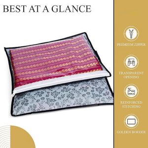 10 Pcs Combo Grey Non Woven Plain Saree Cover