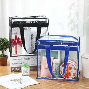12 Pcs Combo Transparent PVC Shopping Bag