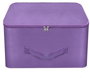 2 Pcs Combo Purple Nylon Wardrobe Storage Bag