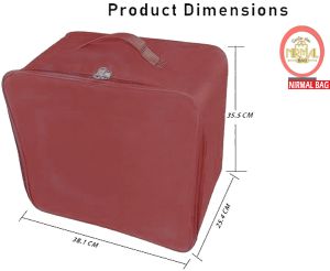 2 Pcs Combo Maroon Nylon Wardrobe Storage Bag