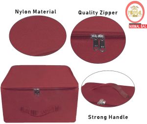 2 Pcs Combo Maroon Nylon Wardrobe Storage Bag