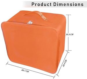 2 Pcs Combo Orange Nylon Wardrobe Storage Bag