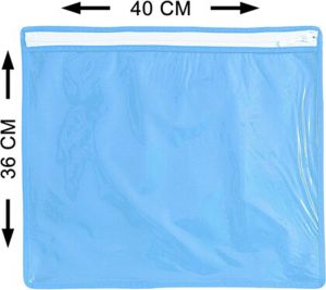 20 Pcs Combo Blue Non Woven Plain Saree Cover