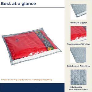 24 Pcs Combo Grey Printed Non Woven Saree Cover