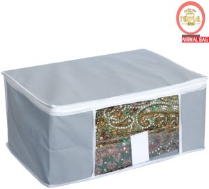3 Pcs Combo Grey Plain Storage Bag