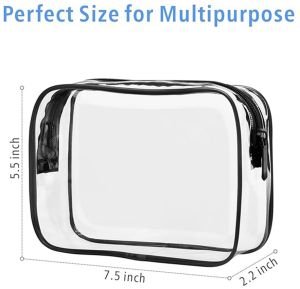 4 Pcs Combo PVC Makeup Pouch