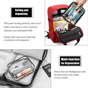 4 Pcs Combo PVC Makeup Pouch
