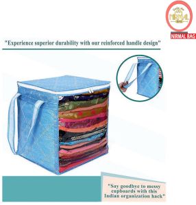 4 Pcs Combo Aqua Blue Garment Storage Bag