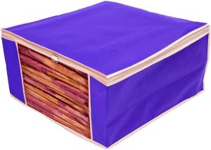 6 Pcs Combo Dark Blue Plain Storage Bag