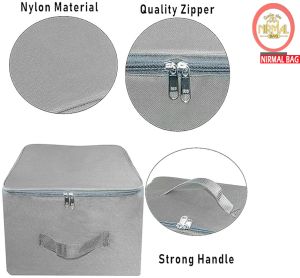 5 Pcs Combo Grey Nylon Wardrobe Storage Bag