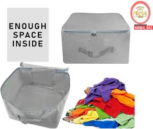 5 Pcs Combo Grey Nylon Wardrobe Storage Bag
