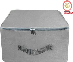 5 Pcs Combo Grey Nylon Wardrobe Storage Bag