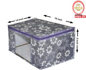 6 Pcs Combo Grey Printed Storage Bag