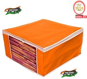 6 Pcs Combo Orange Plain Storage Bag