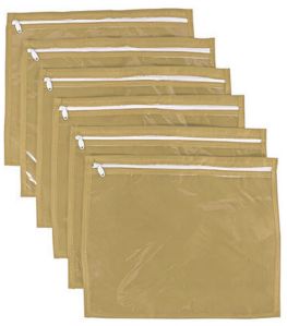 Beige Non Woven Plain Saree Cover 30