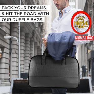 Rexine Black Travel Bag
