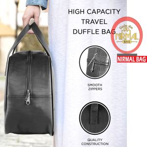Rexine Black Travel Bag