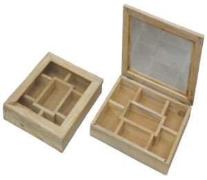 7 Compartment Wooden Box