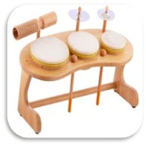 Kids Bongo Wooden Drum Set