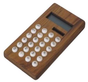 Digits Bamboo Wooden Calculator