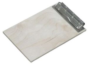 Plain White Exam Wooden Clip Board