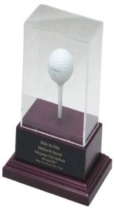 Wooden Golf Trophy