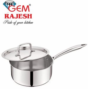 20 Cm Stainless Steel Triply Saucepan with Lid