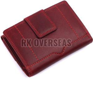 Bi Fold Ladies Brown Leather Wallet