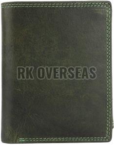 Mens Hunter Green Leather Wallet