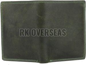 Mens Hunter Green Leather Wallet