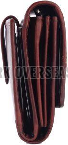 Ladies Brown Hand Leather Wallet