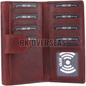 Ladies Brown Hand Leather Wallet
