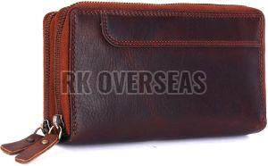 Ladies Designer Brown Leather Wallet
