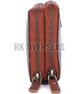 Ladies Designer Brown Leather Wallet