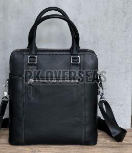 Mens Leather Side Bag With Handle