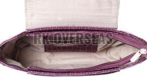Ladies Luxury Wine Leather Cross Shoulder Bag