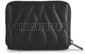 Ladies Designer Black Genuine Leather Wallet