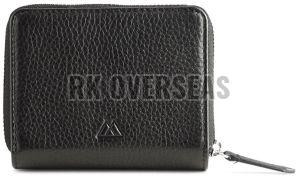 Handmade Black Leather Ladies Wallet