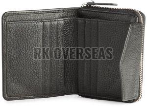Handmade Black Leather Ladies Wallet