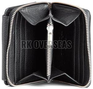 Handmade Black Leather Ladies Wallet