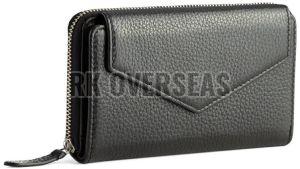 Lades Black High Quality Leather Wallet