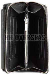 Lades Black High Quality Leather Wallet